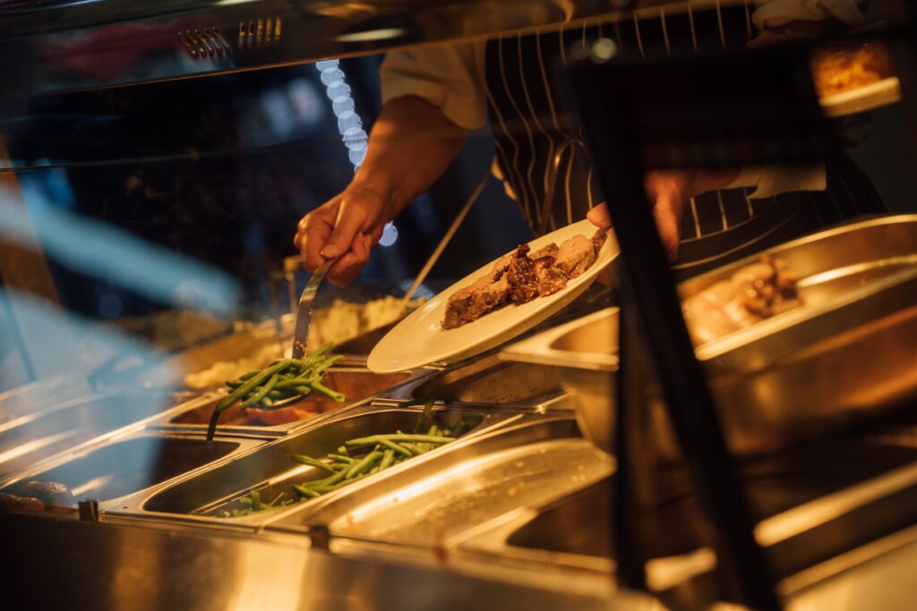 Carvery Food Being Served At Dundalk Stadium Horse Fixture Package